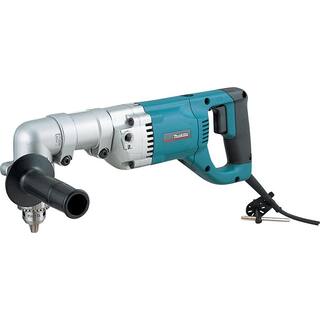 Makita 7.5 Amp 12 in. Corded 2-Speeds Reversible Angle Drill with Chuck Key Side Handle and Tool Case DA4000LR