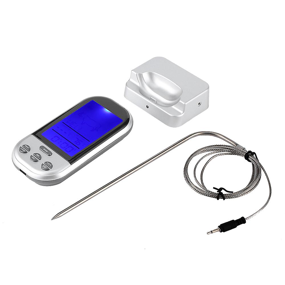 Digital Wireless Probe Food Meat Thermometer For Oven Bbq Grill Kitchen Cooking Tool