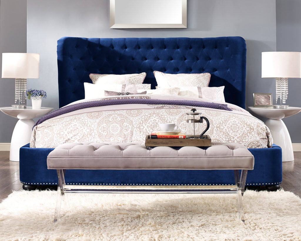 Finley Velvet Bed in Queen