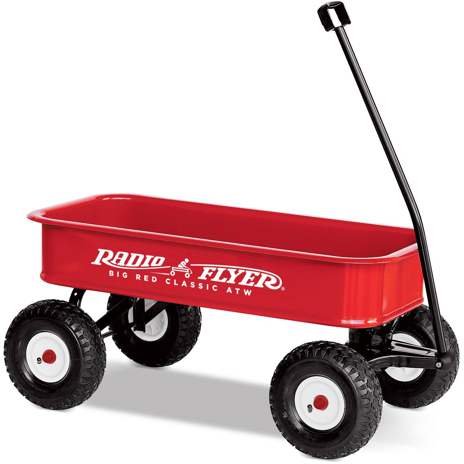 Radio Flyer Big Red Classic ATW Wagon， All-Terrain Air Tires， Red