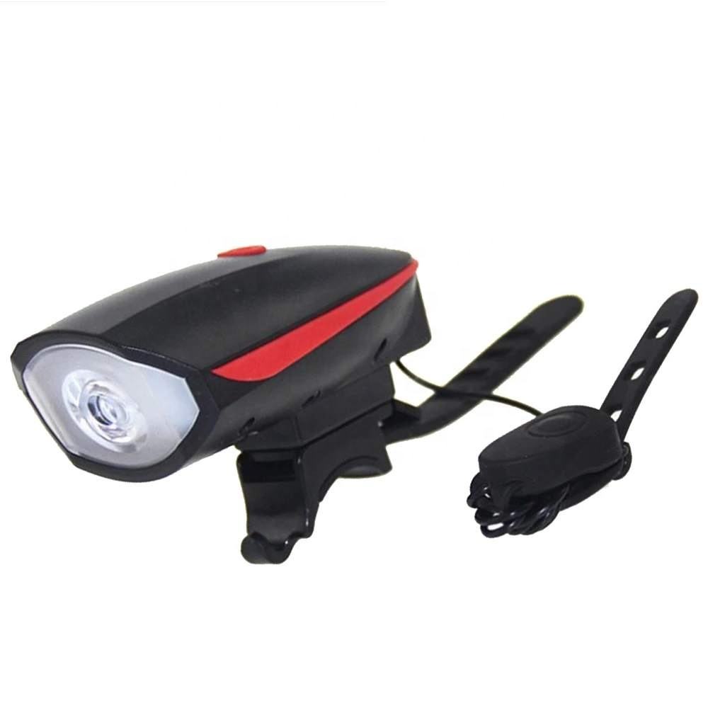 Sound   3 Lighting Modes  2 Sounds Bike Light Set Bicycle Front Light Battery Power Waterproof Cycling Headlight With Loud