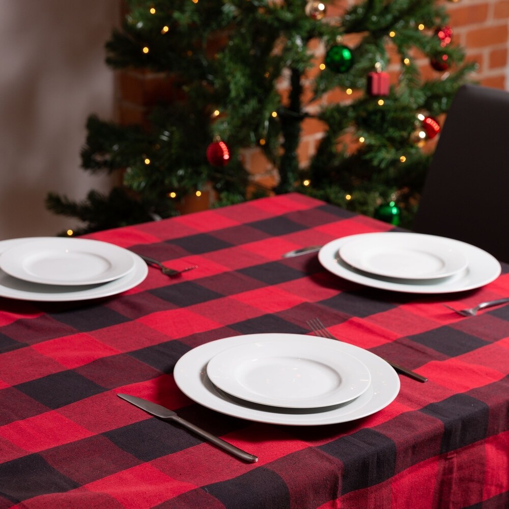 Fabstyles Buffalo Check High Quality Cotton Tablecloth