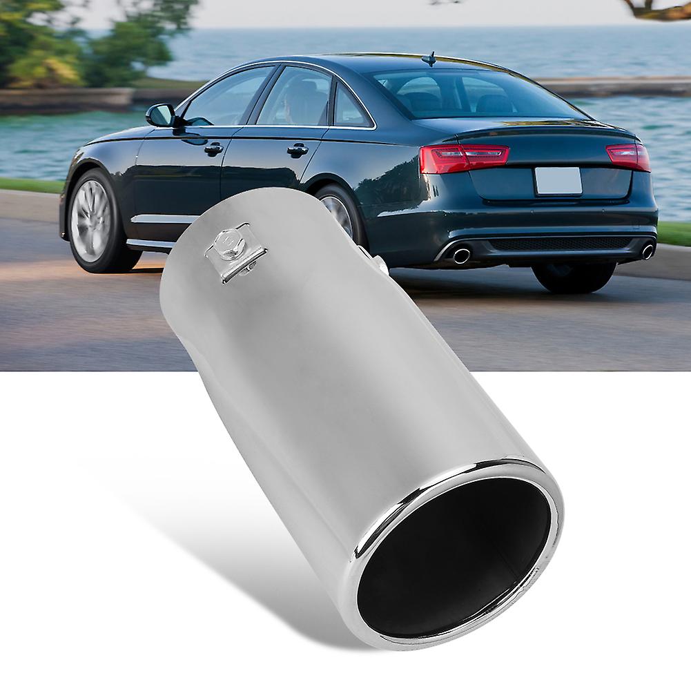 68mm Universal Adjustable Exhaust Tip Muffler Pipe Rear Tail Throat Car Modification