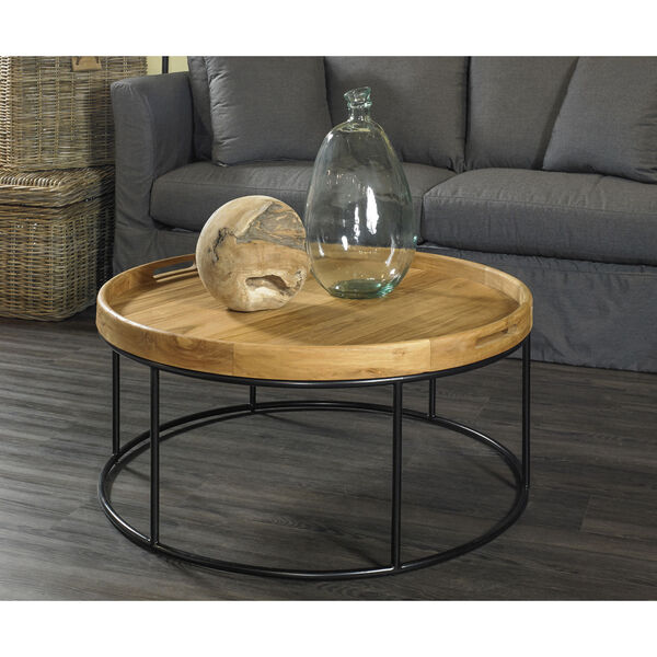 Berkeley Natural and Iron Coffee Table