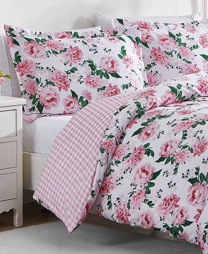 Betsey Johnson Blooming Roses 2-Piece Duvet Cover Set， Twin