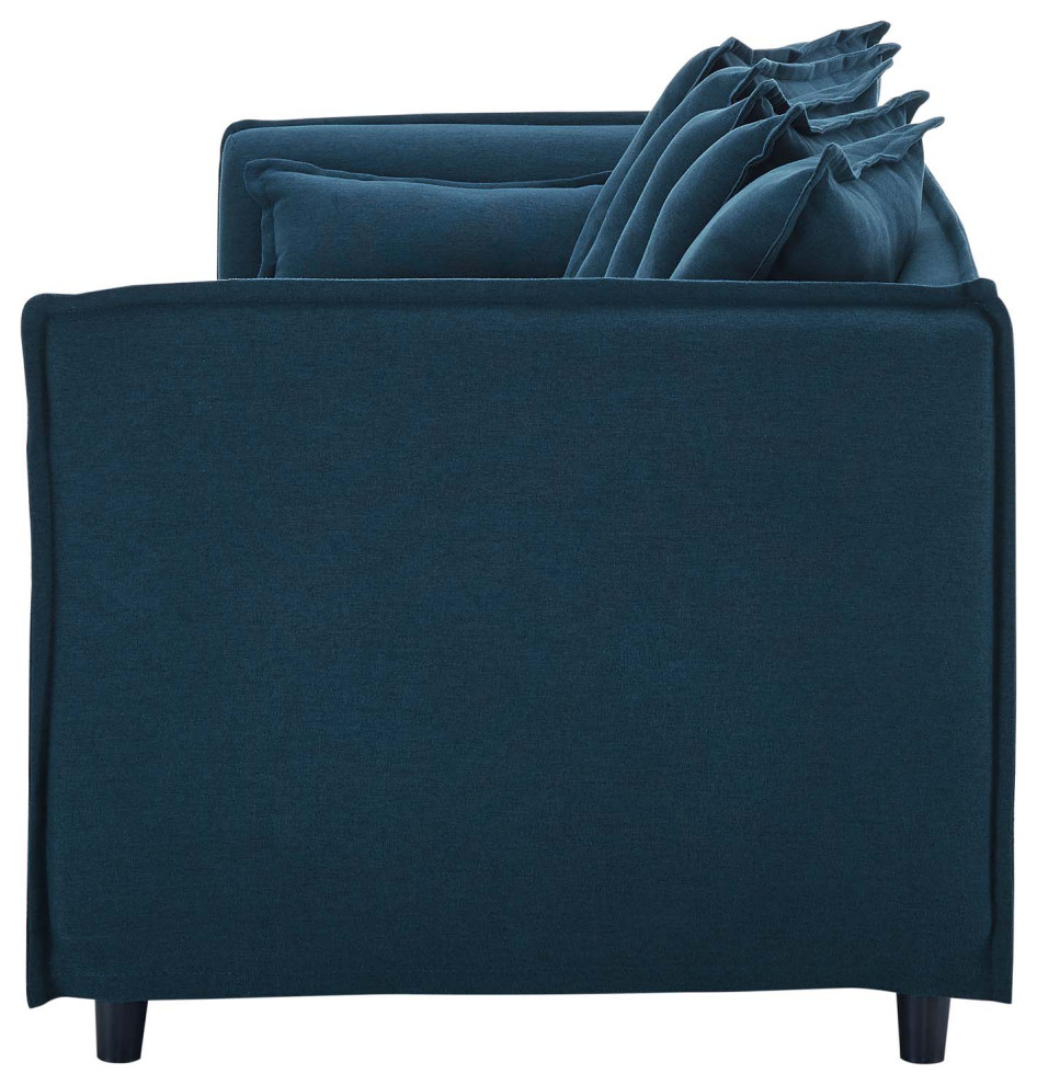 Sofa  Fabric  Navy Blue  Modern  Living Lounge Room Hotel Lobby Hospitality   Contemporary   Sofas   by House Bound  Houzz