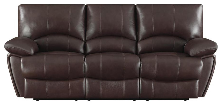 Clifford Pillow Top Arm Motion Sofa Chocolate   Contemporary   Sofas   by BisonOffice  Houzz