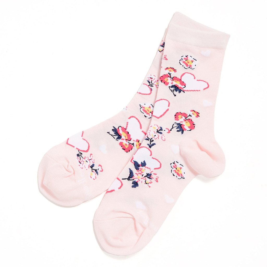 Vera Bradley  Crew Socks in Mon Amour Soft Blush