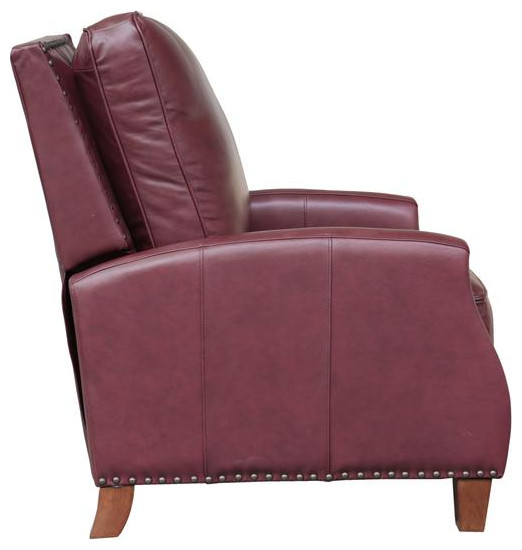 7 3155 Melrose Recliner  Wine   Contemporary   Recliner Chairs   by BisonOffice  Houzz