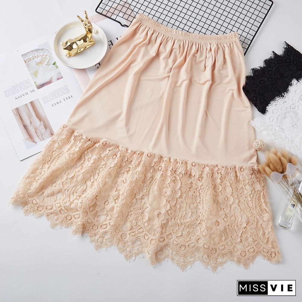 Summer Lace Hollow Skirt Women Thin Skirt