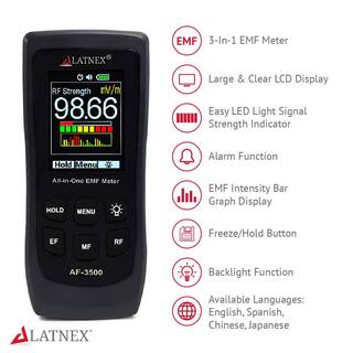 LATNEX All-in-One EMF Meter AF-3500 AF-3500