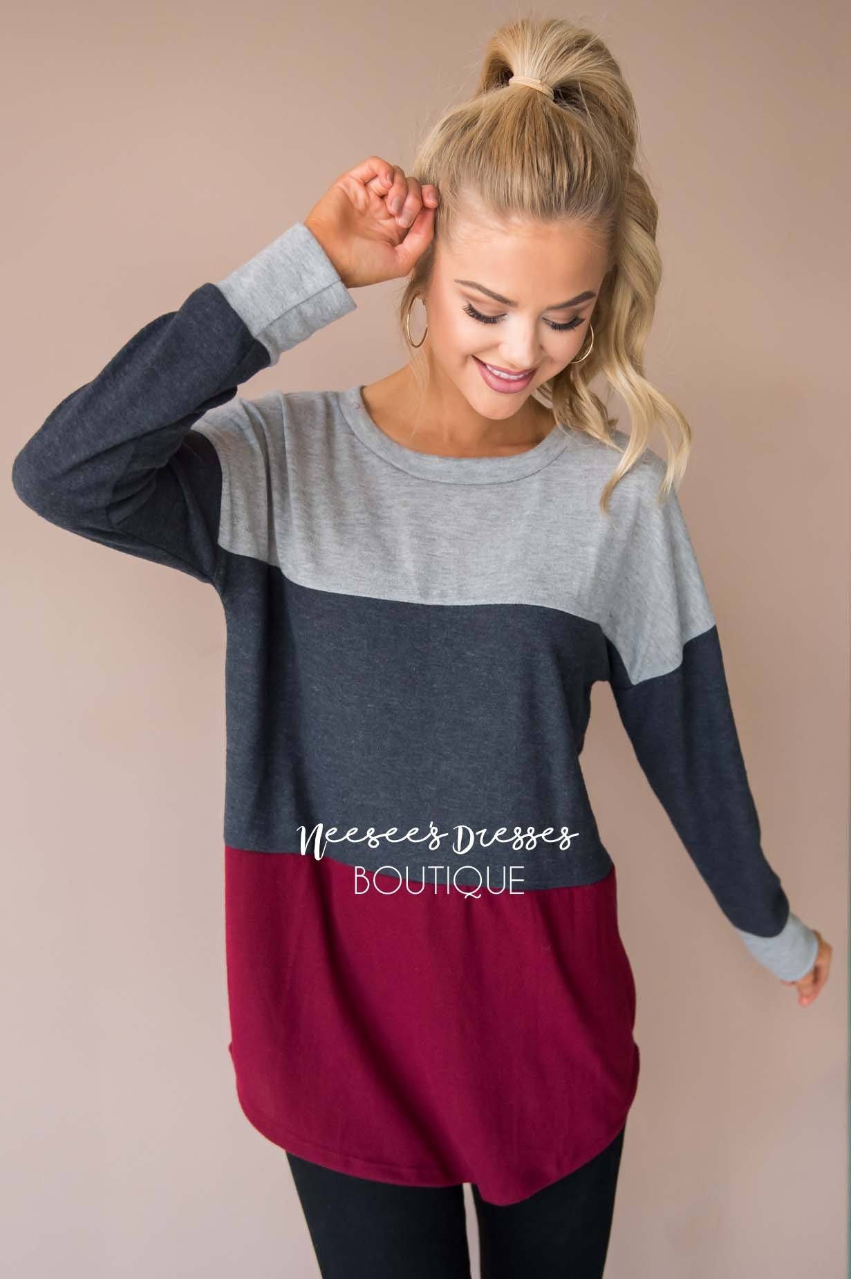 Darling Be Mine Color Block Sweater