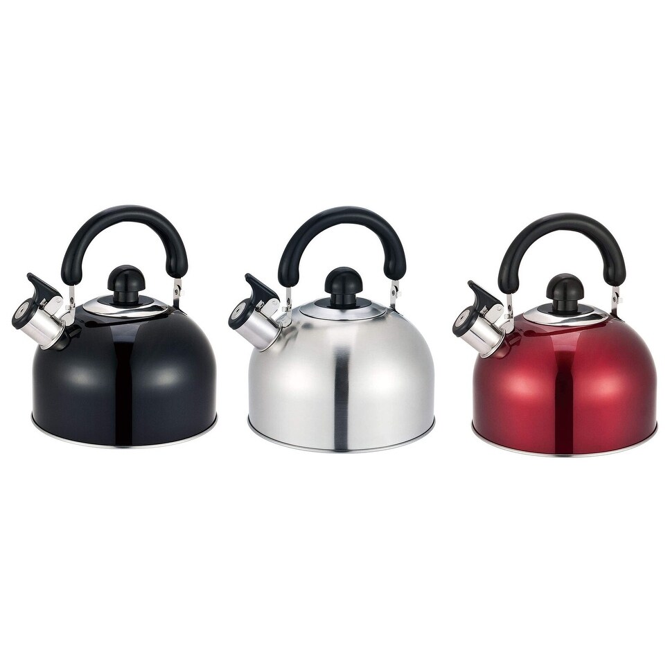 2.6 Qt 2.5L Stainless Steel Whistling Tea Kettle with Handle