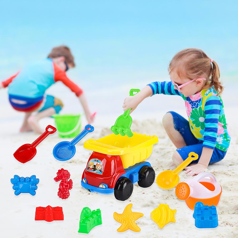 11pcs  Beach Sand Toy Set Shovel Rake Starfish Crab Mold Children Sand Digging Toy Type B