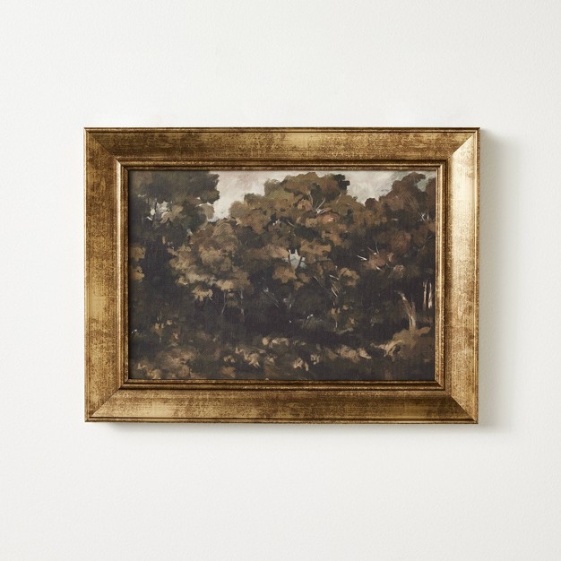 Moody Trees Framed Wall Canvas Board Designed With Studio Mcgee