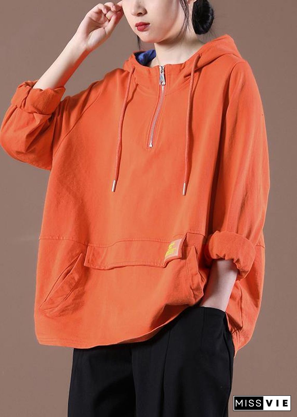 Women Casual Spring Beautiful Blouses For Orange Sewing Tops