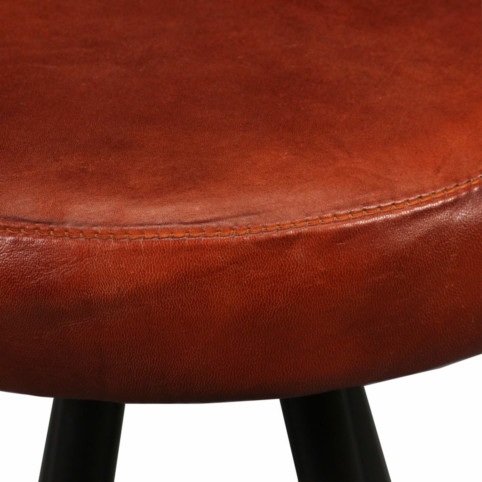 Dcenta Bar Stools 2 pcs Real Leather