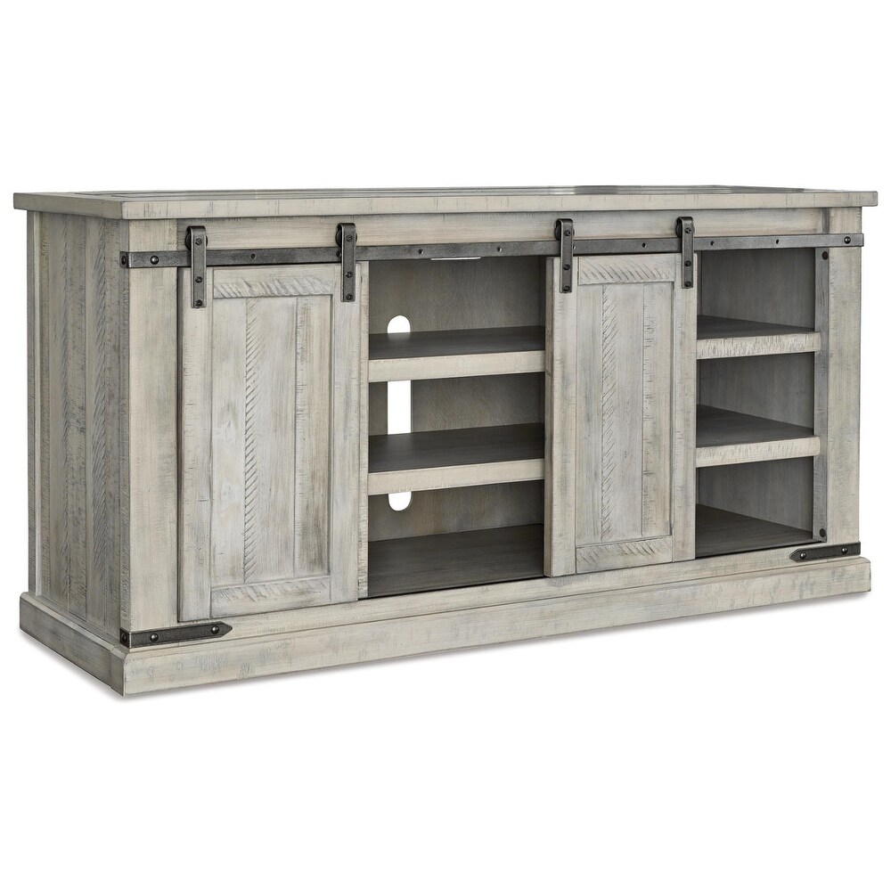 Signature Design by Ashley Carynhurst Casual TV Stand Whitewash