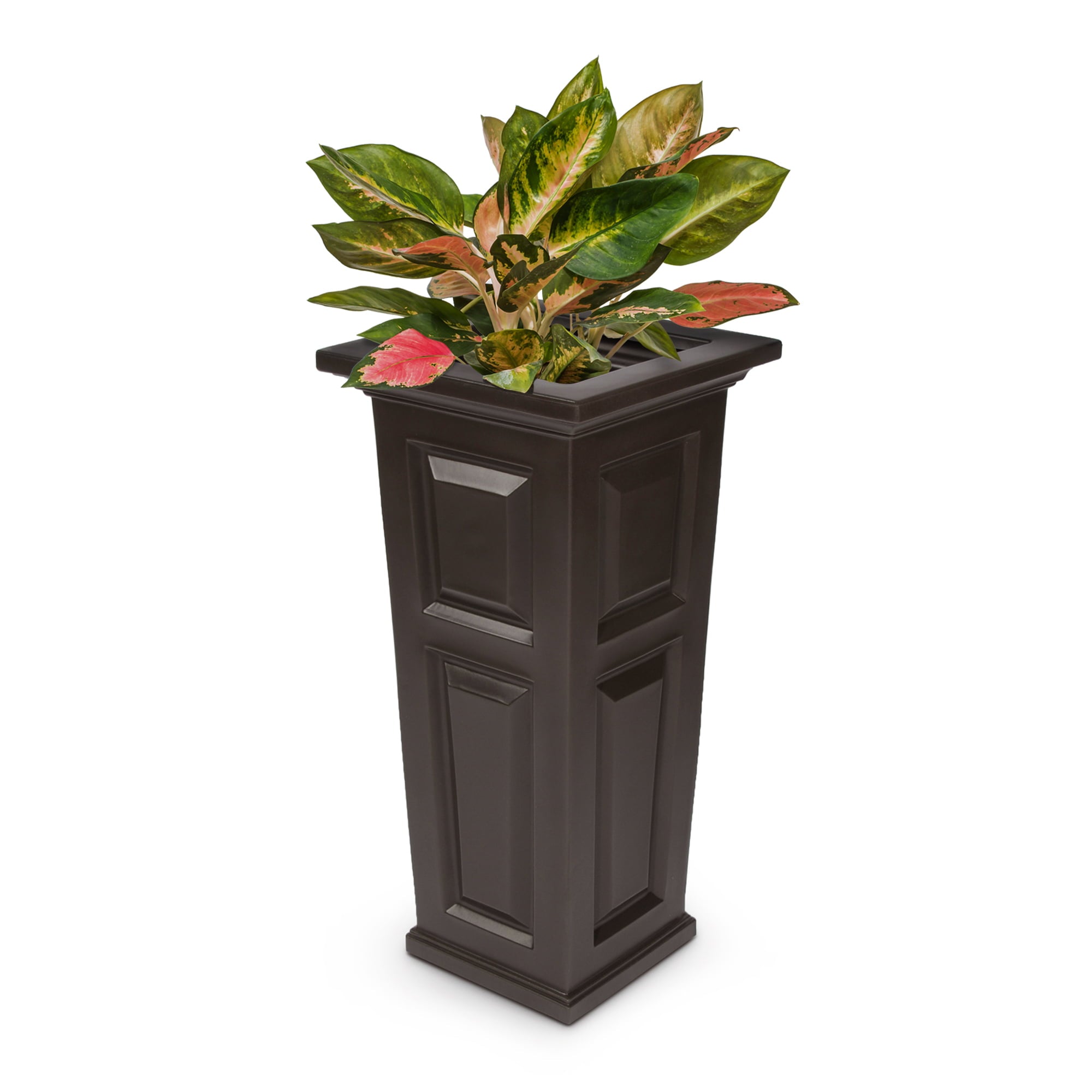 Nantucket 32in Tall Planter - Espresso