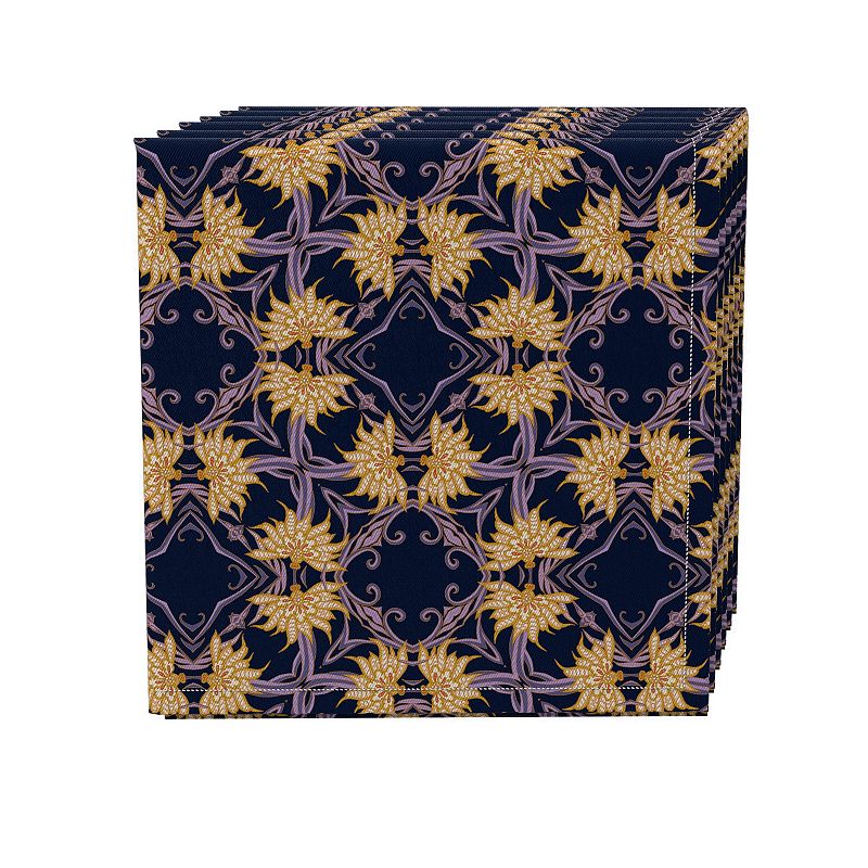 Napkin Set of 4， 100% Cotton， 20x20， Floral 20