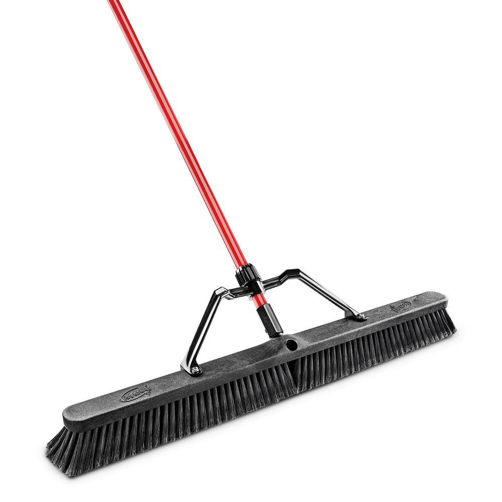 Libman 36 in. Smooth Sweep Push Broom Set with Brace and Handle 850