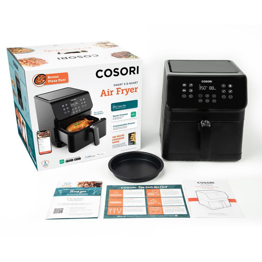 Cosori Pro XLS II Smart 58 qt Black Digital Air Fryer with Pizza Pan