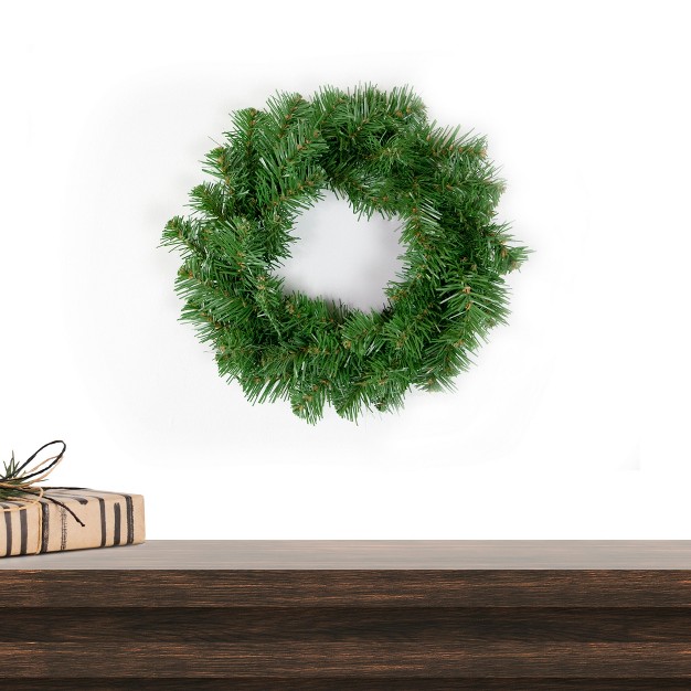 Unlit Mini Canadian Pine Artificial Christmas Wreath