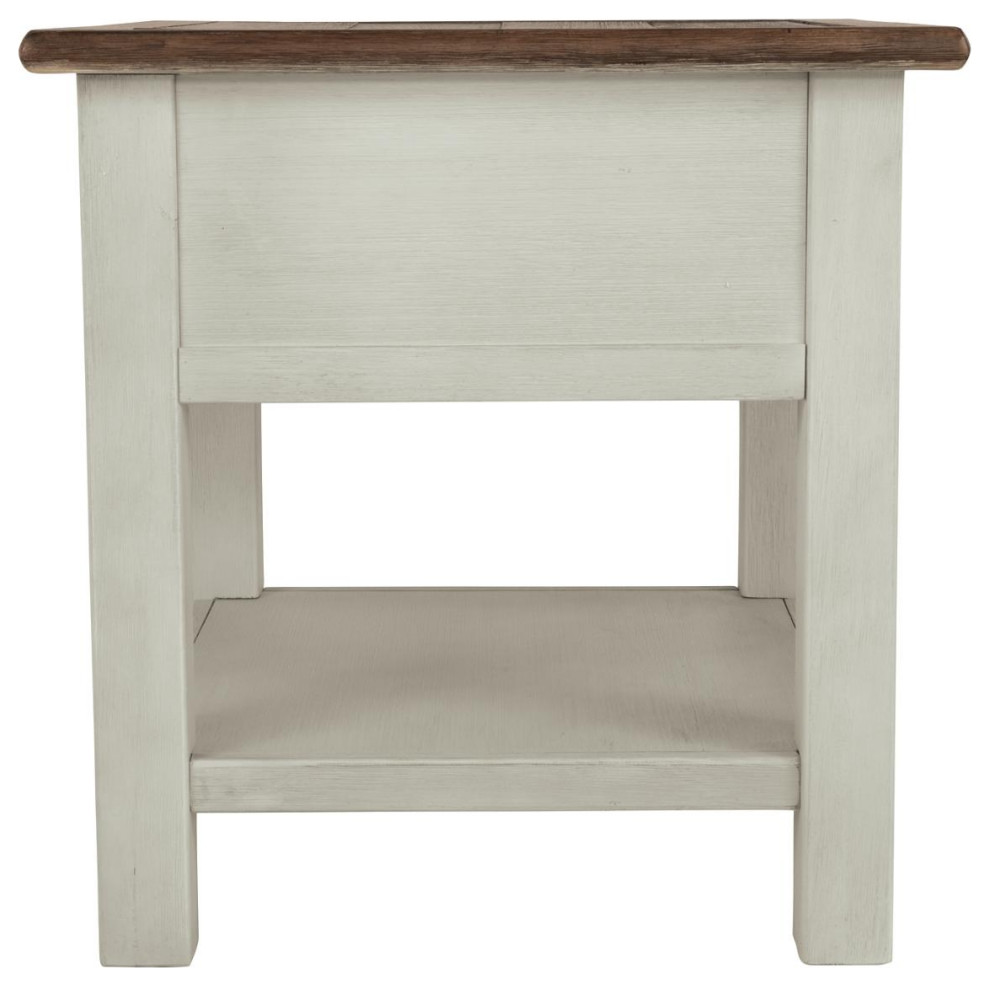 Bolanburg Chairside End Table with USB Ports  ampOutlets   Farmhouse   Side Tables And End Tables   by Ashley Furniture Industries  Houzz