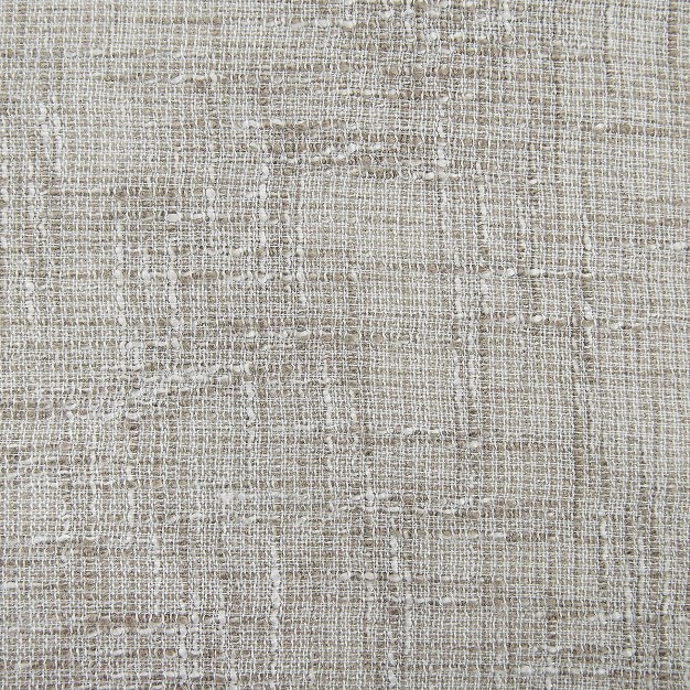 Wallis Crosshatch Slub Textured Linen Blend Sheer Rod Pocket Curtain Panel Scott Living