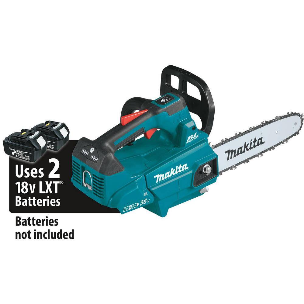 Makita LXT 14 in. 18V X2 (36V) Lithium-Ion Brushless Top Handle Electric Chain Saw with Bonus 18V LXT Battery Pack 5.0Ah (2-Pk) XCU08Z-BL1850B2