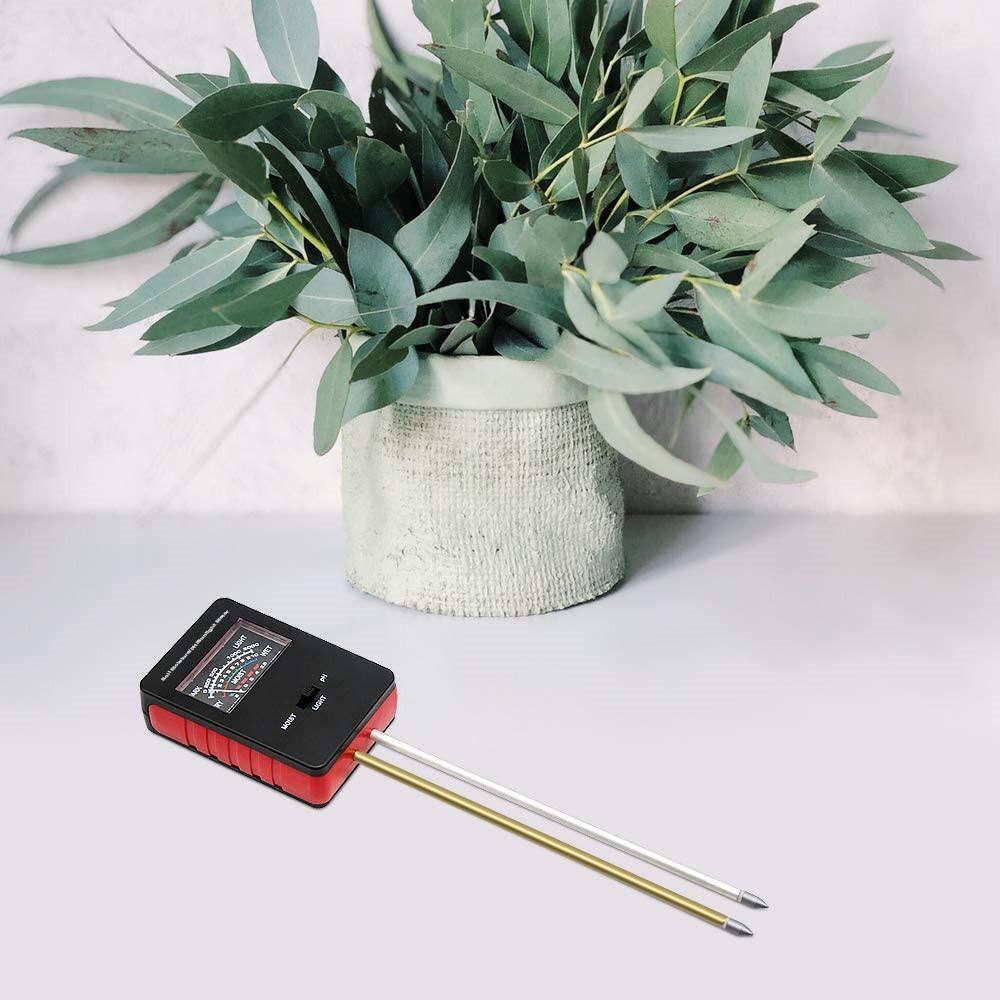 Soil pH Meter Upgraded Large Screen Soil MoistureSunshinepH Tester Backyard Soil Test Kit Black B092VV6WW4