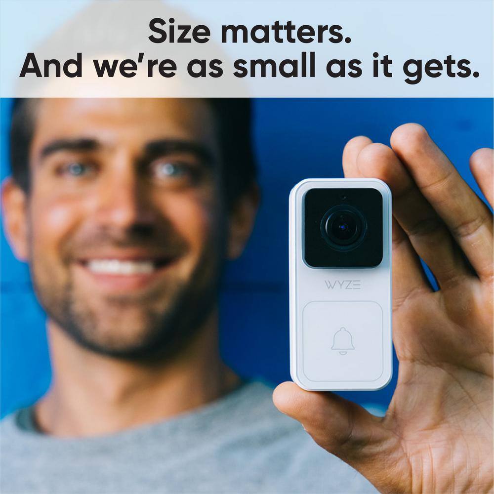 WYZE Wired Video Doorbell (Chime Included) 1080p HD Video 3:4 Aspect Ratio 2-way Audio Night Vision WVDB1