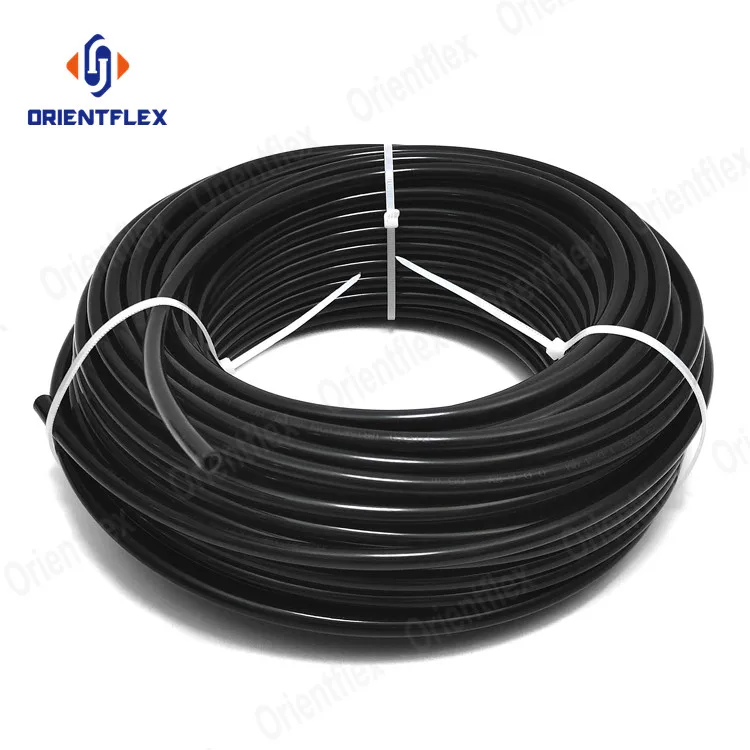 110*4 5Mm 6Mm Tubos De Hdpe 50Mm 120Mm Diameter Pe Water Supply Black Pipe With Yellow Stripe