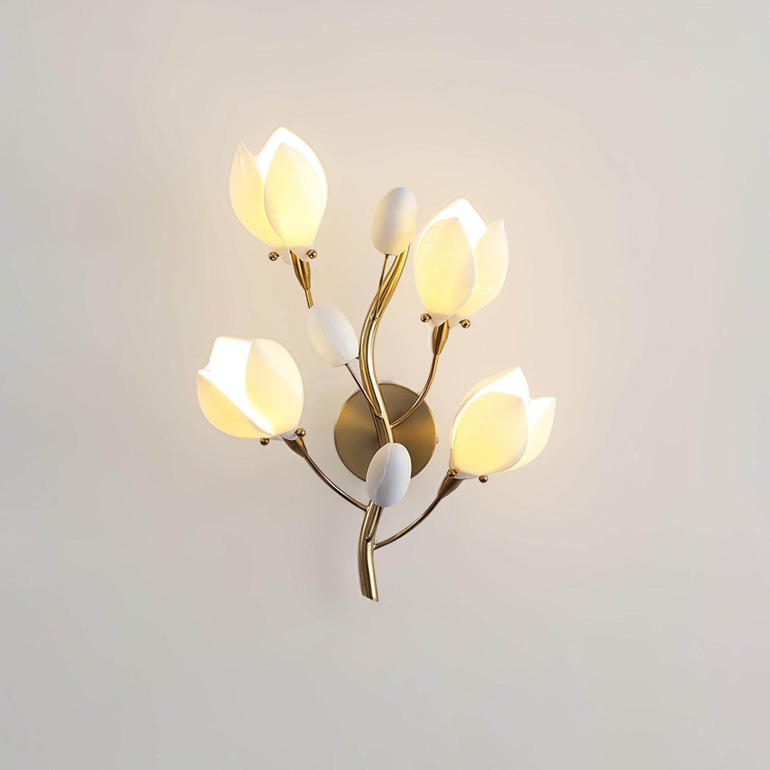 Porcelain Magnolia Wall Lamp