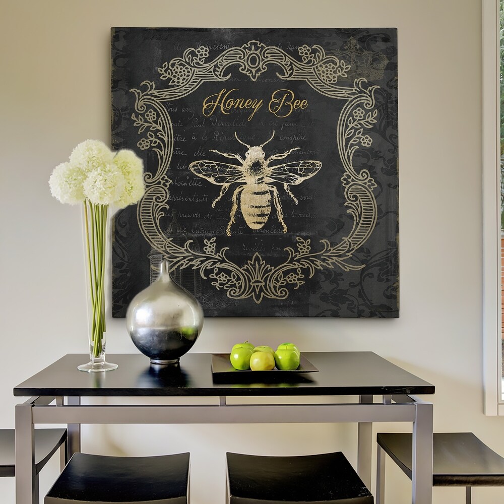 Royal Honey Bee II   Premium Gallery Wrapped Canvas   4 Sizes Available