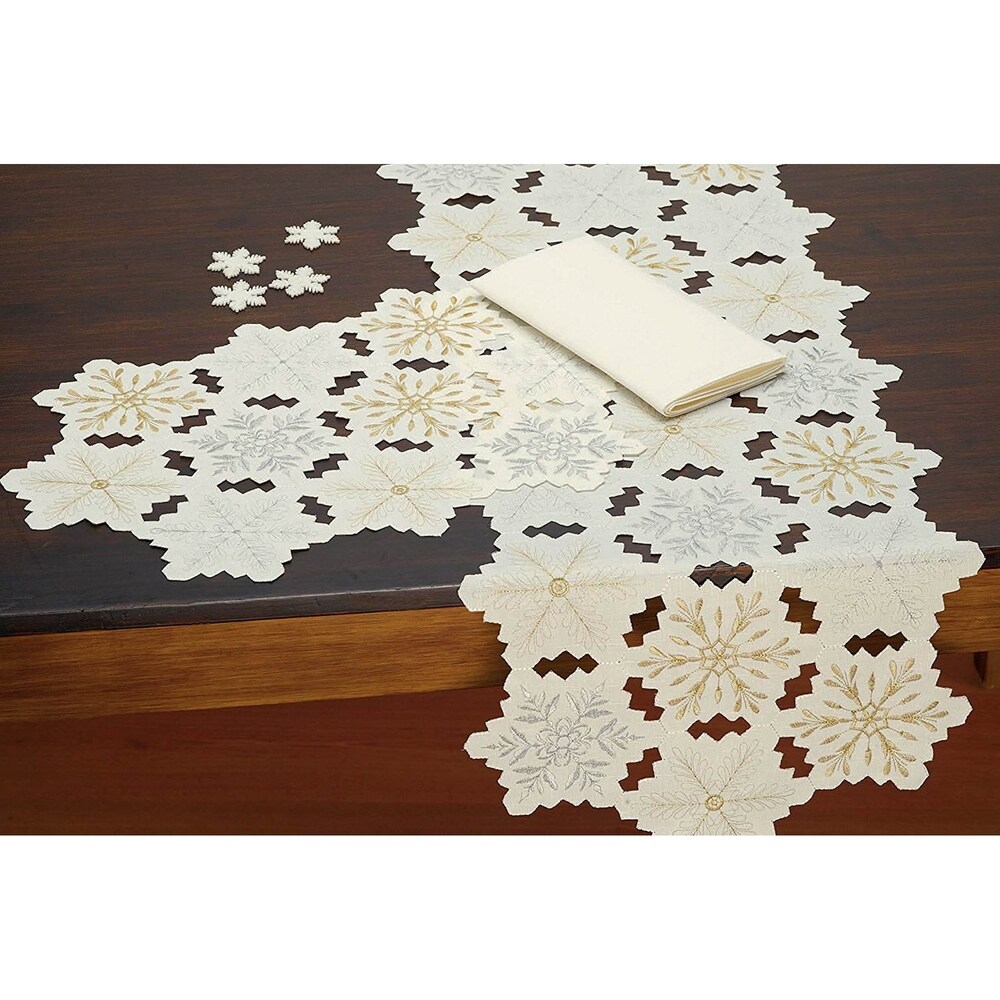Design Imports Embroidered Snowman Kitchen Placemat Set (Set of 4)