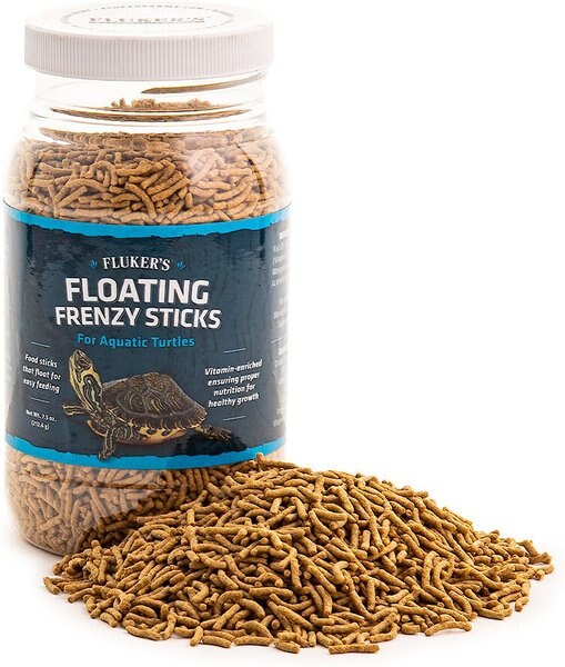 Fluker's Floating Frenzy Sticks Aquatic Turtle Food， 7.5-oz bag