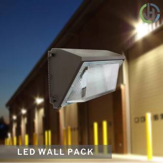 JH LED 900-Watt Equivalent Integrated LED Bronze Outdoor Dimmable Wall Pack Light 11500 Lumens 5000K JH-RWP100W-27R