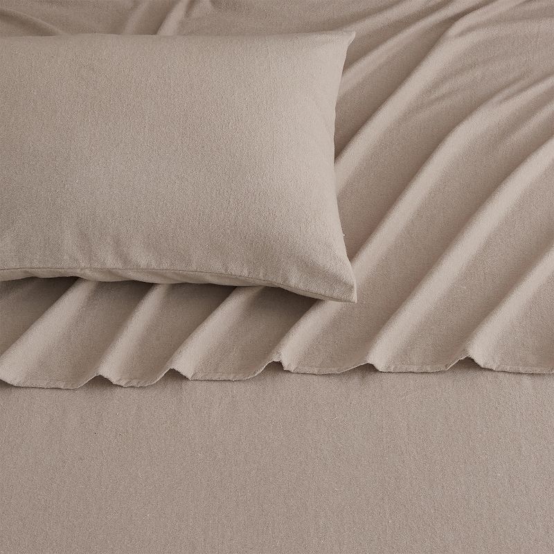 Madelinen Turkish Cotton Heathered Flannel Premium Sheet Set with Pillowcases