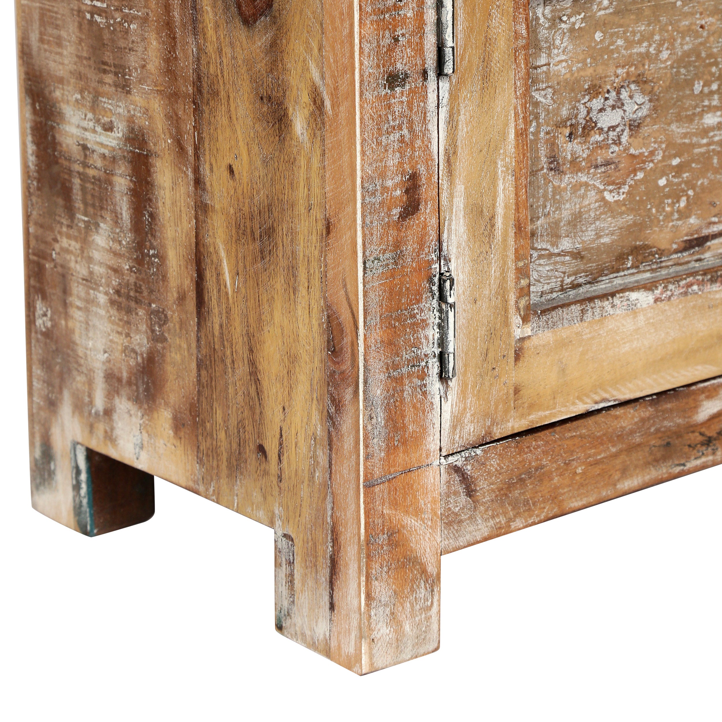 Screven Boho Handcrafted Wood Nightstand