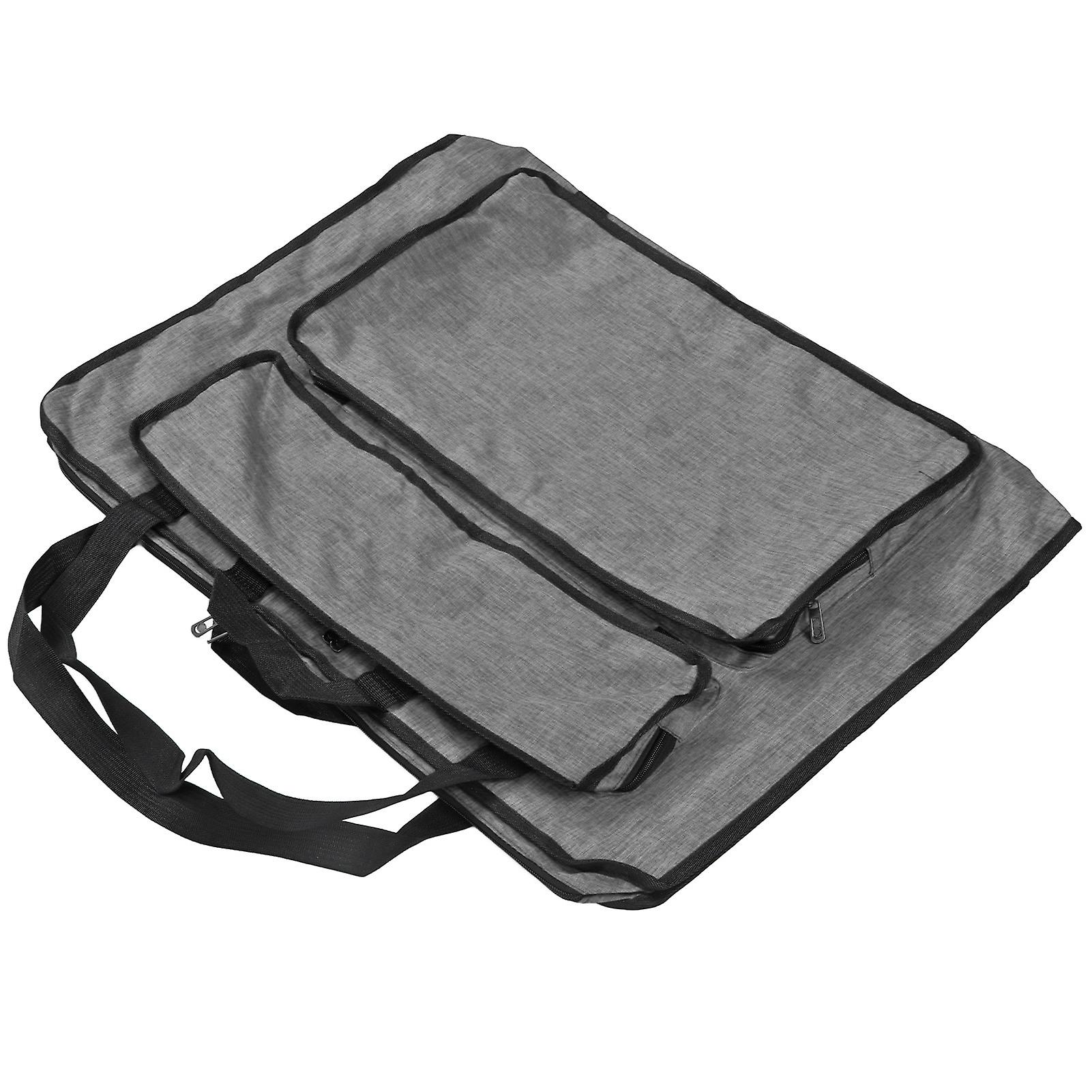 Sketchpad Bag Single Shoulder Reinforced Waterproof Portable Large Capacity Multiple Pockets Artist Bag For Artistgrey