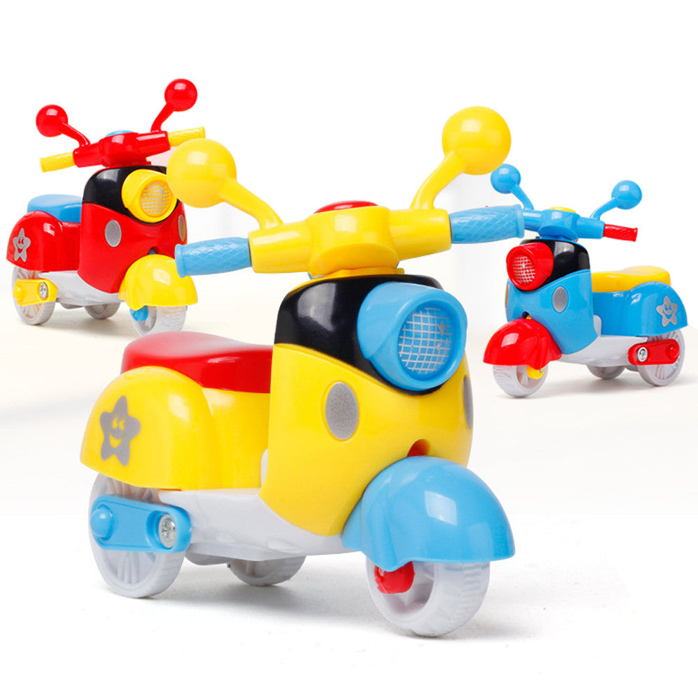 Fridja Mini Motorcycle Toy Pull Back Diecast Motorcycle Early Model Educational Toys