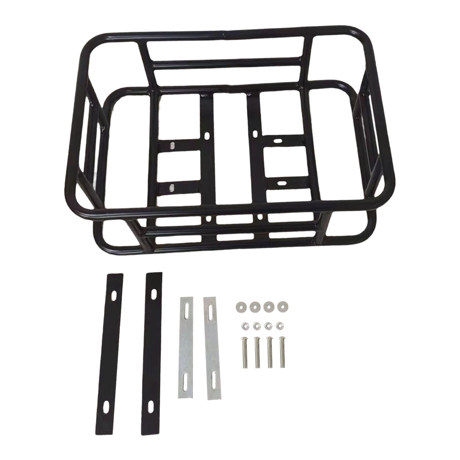 Metal Rear Basket Carrier Cycling Front Frame Bike Basket for Adults