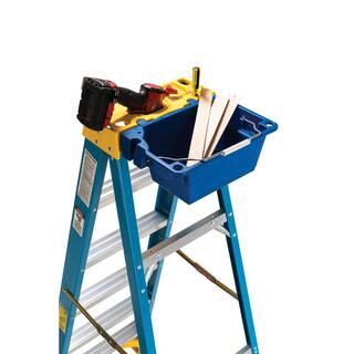 Werner 4 ft. Fiberglass Step Ladder with Yellow Top 250 lb. Load Capacity Type I Duty Rating 6004