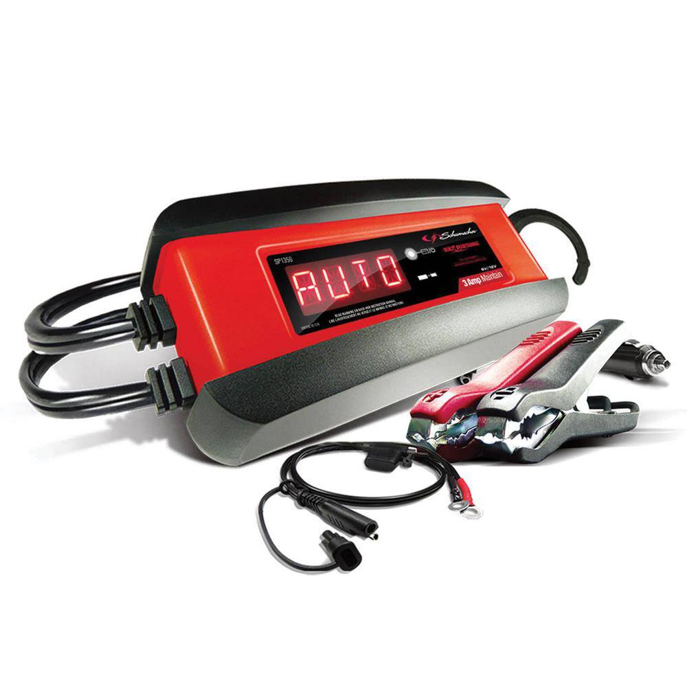 Schumacher Electric Automotive 6-Volt12-Volt 3-Amp Fully Automatic Battery Charger and Maintainer SP1356