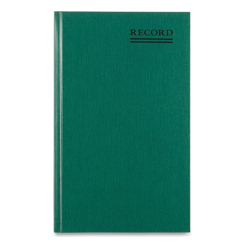 National Paper Emerald Series Account Book， Green Cover， 12.25 x 7.25 Sheets， 300 Sheets/Book (56131)