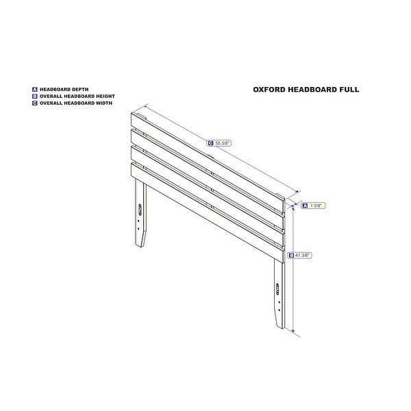 Oxford Headboard with USB turbo charger - - 30986746