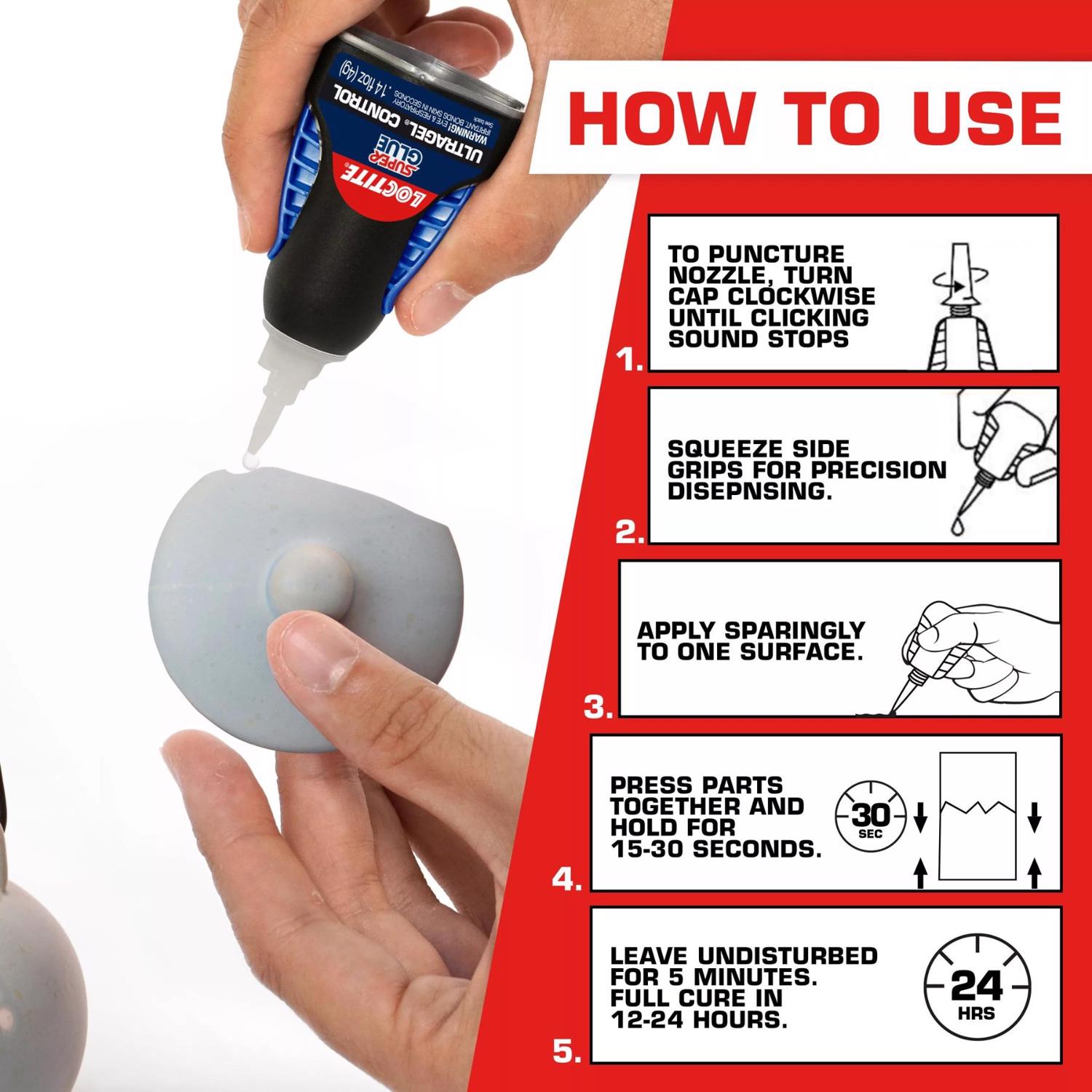 Loctite Ultra Gel Control High Strength Glue Super Glue 4 gm