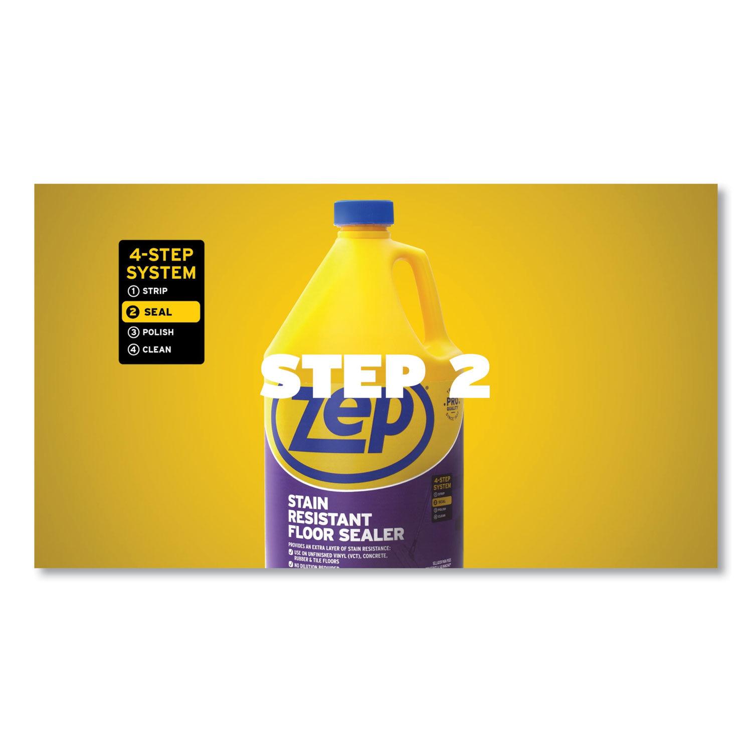 Stain Resistant Floor Sealer by Zep Commercialandreg; ZPEZUFSLR128CT