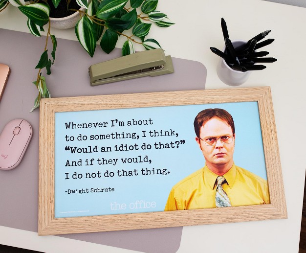 Silver Buffalo The Office Dwight Schrute Quote Wood Sign Wall Art 10 X 18 Inches